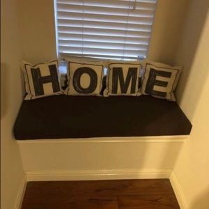 Set of 4 custom made HOME pillows